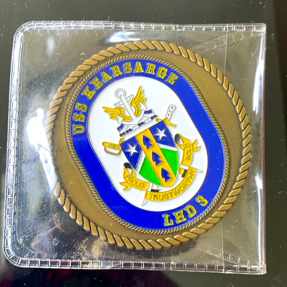 USS Kearsarge LHD 3 Challenge Coin - Picture 3 of 6